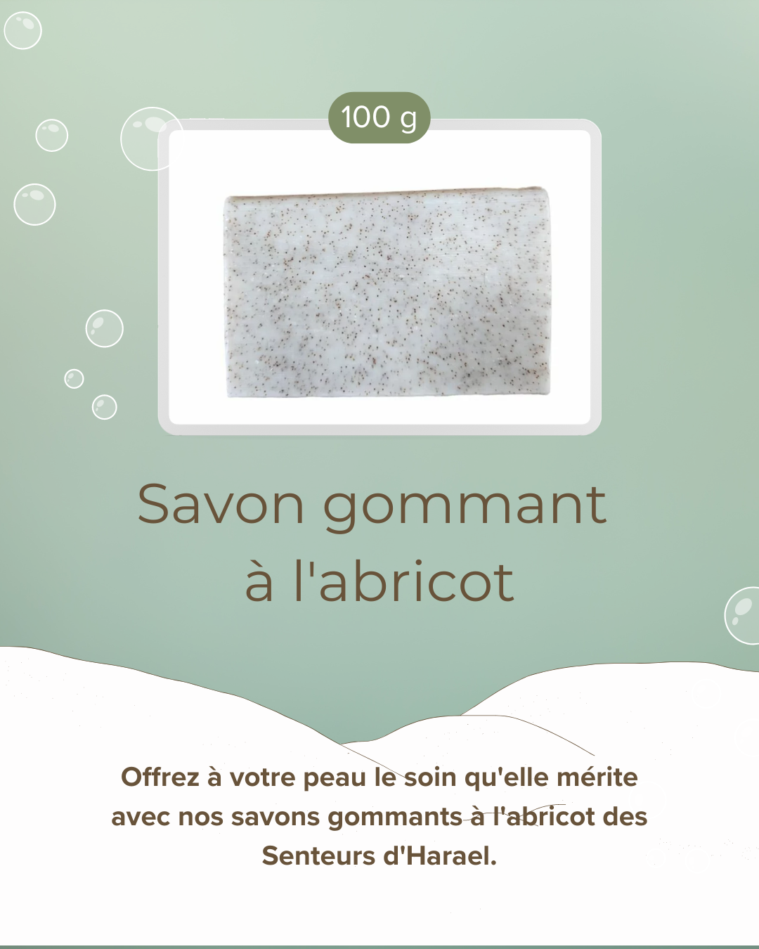 Savon gommant à l'abricot