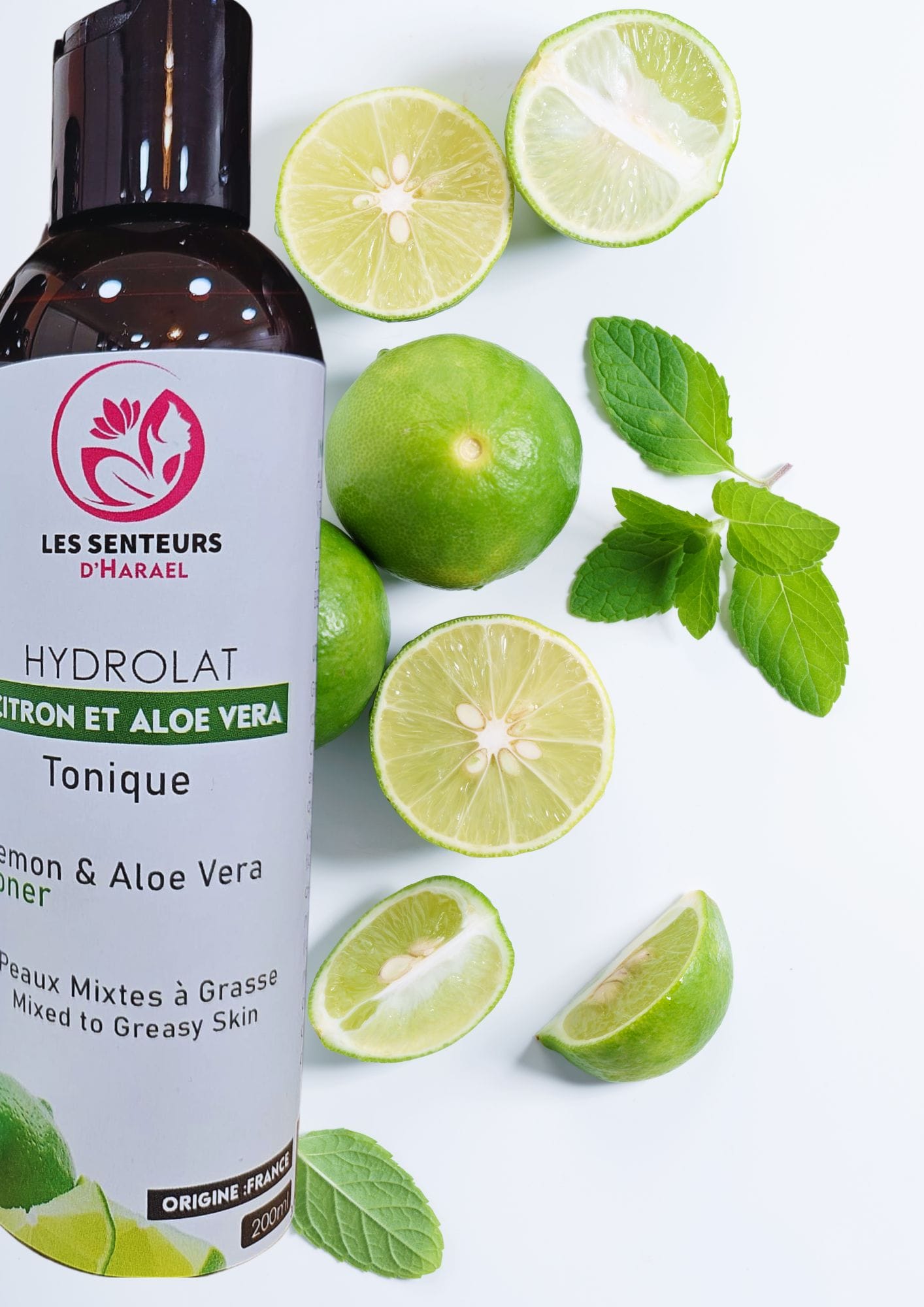 Najel Hydrolat Zitrone & Aloe Vera – Erfrischendes Gesichtswasser Für Fettige Haut, 200 Ml